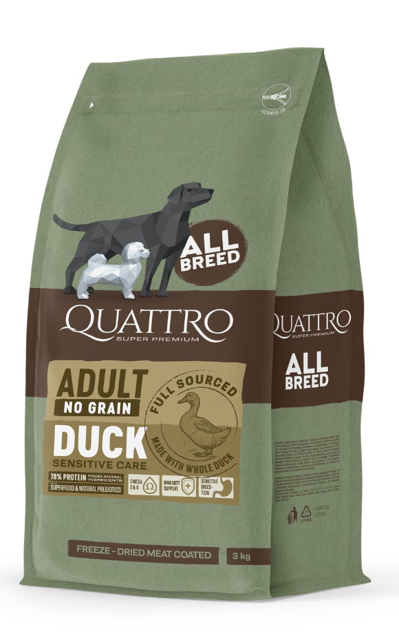 Adult all breed with duck
